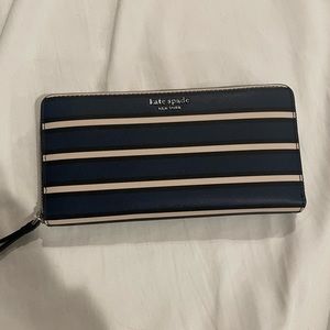 Large striped Kate Spade wallet